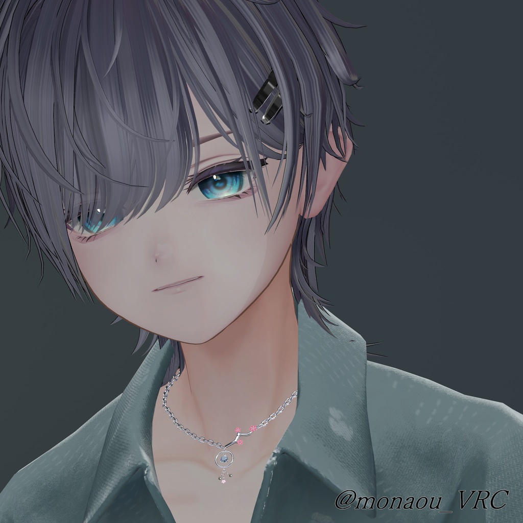 3Dモデル ネックレス 「神楽 - 桜舞」