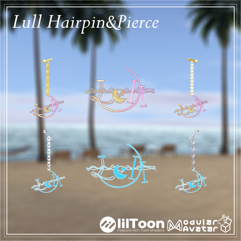 【無料】3Dモデル 「Lull Hairpin&Pierce」