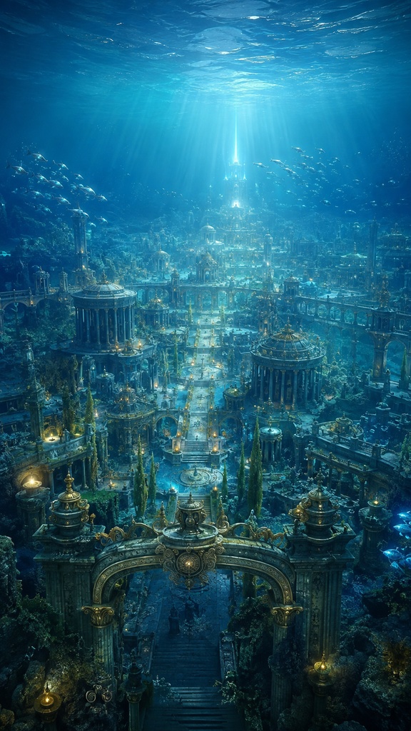 海底古代都市(スマホ壁紙５枚セット)