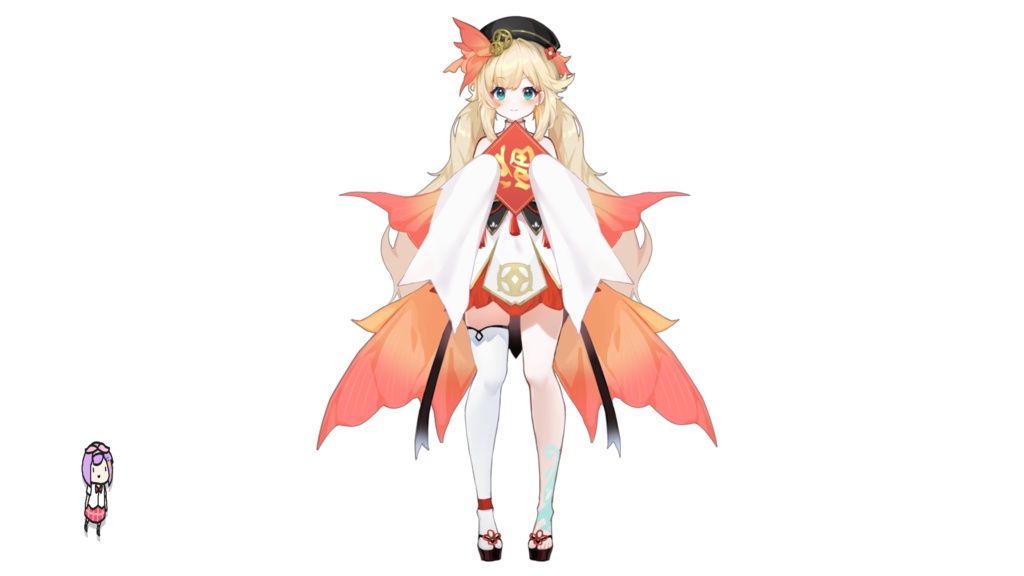 Live2Dモデル·小锦鲤·Vtuber用Model·VTS模型