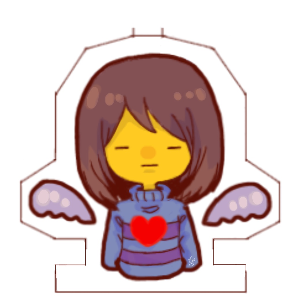 Undertale Frisk&Chara 両面アクリルキーホルダー