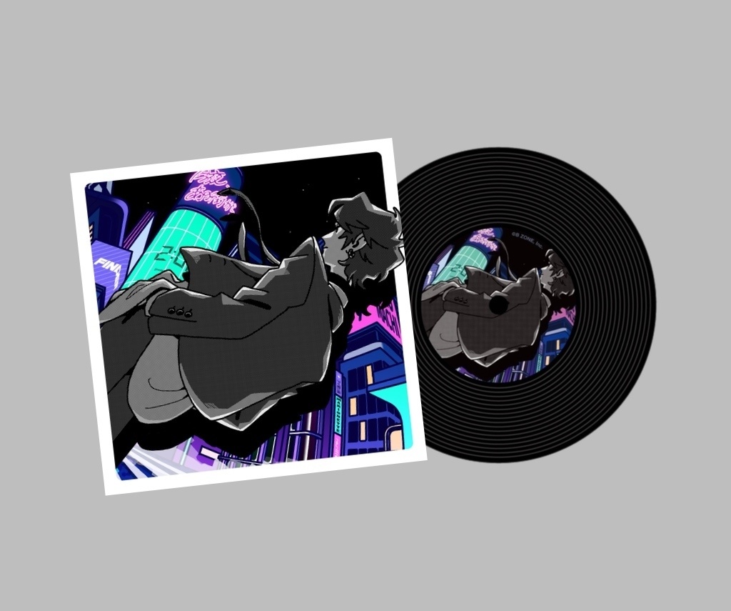 溢れる レコード型コースター（紙ジャケット付）