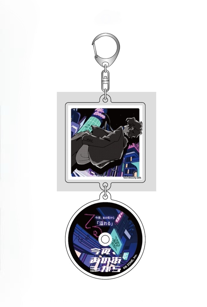 溢れる 2連アクリルキーホルダー