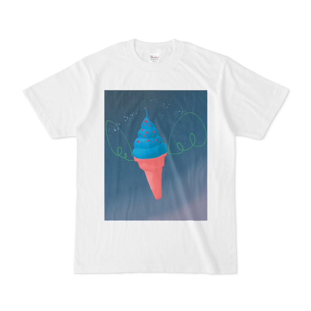 空飛ぶソフトクリームTシャツ