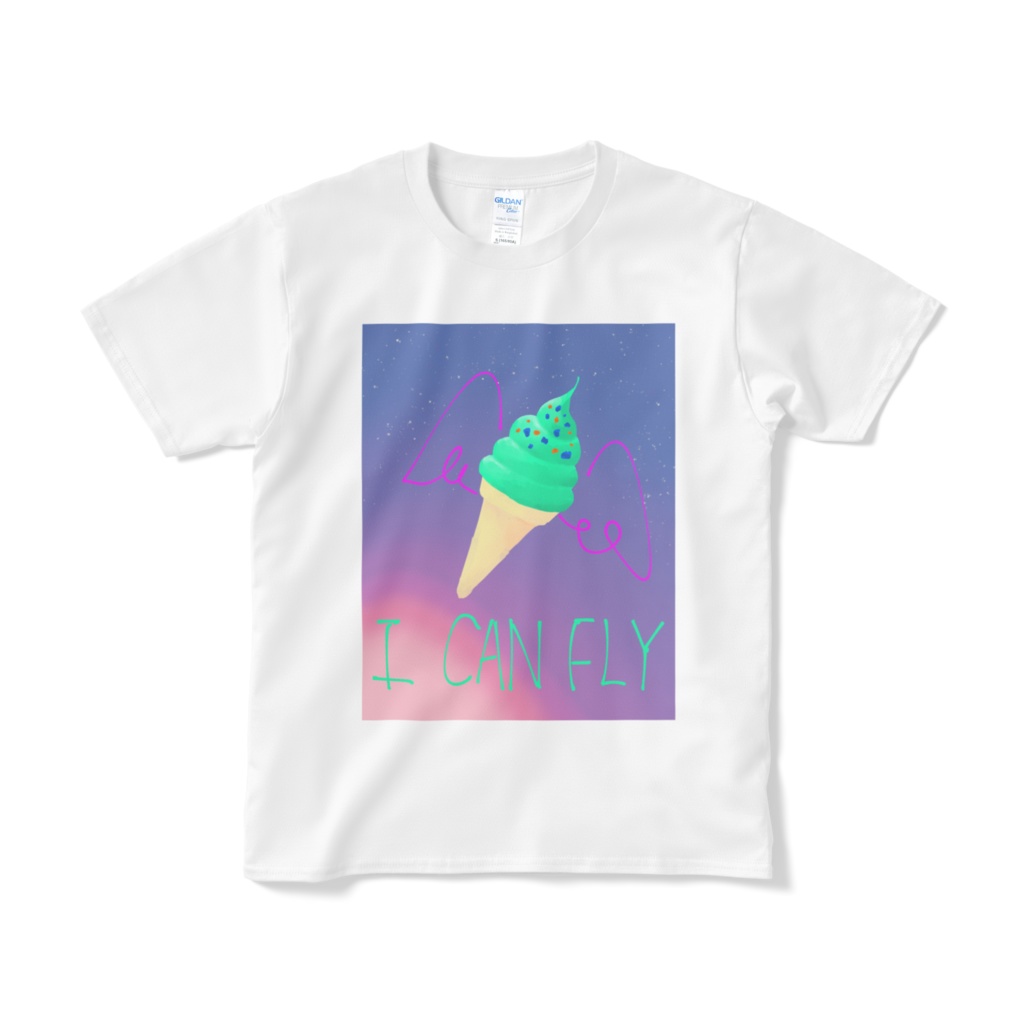 空飛ぶソフトクリームTシャツ 2nd