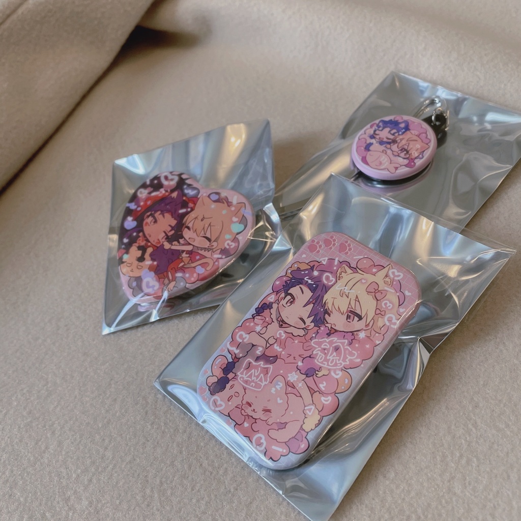 【展示中】3types缶バッジ