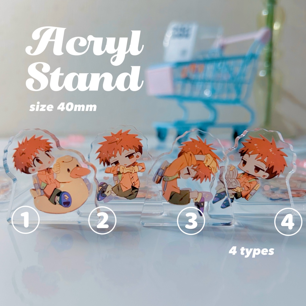 光子郎の自立アクスタ(眼鏡拭き付き)