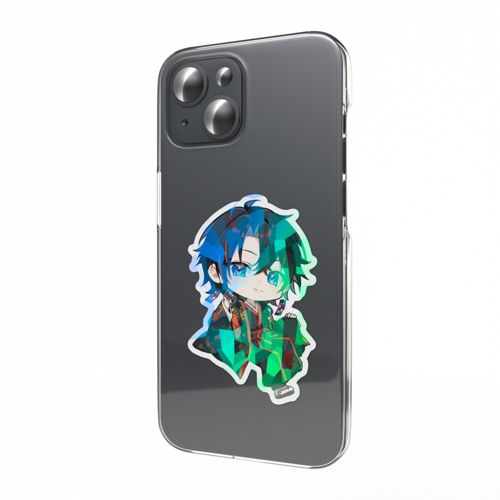 あっつんオリジナルホログラムスマホステッカー(大)