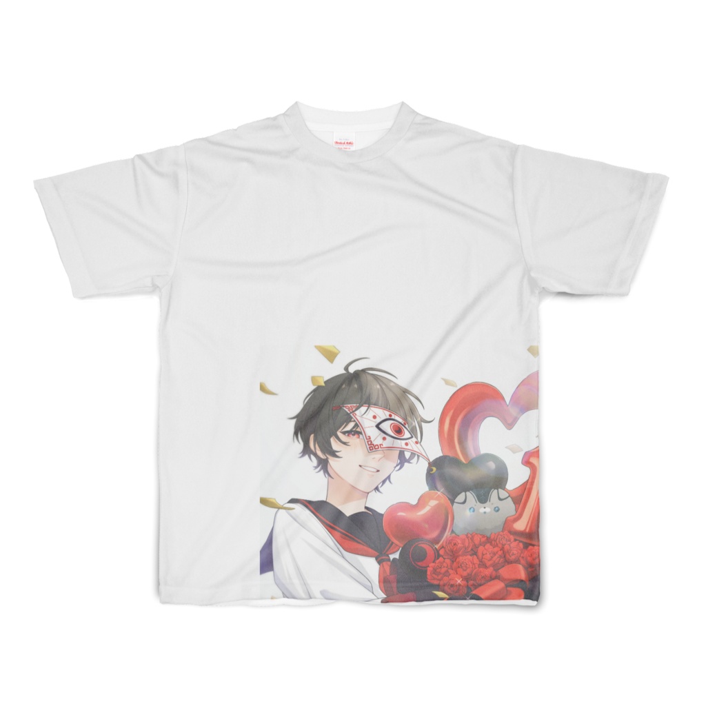 望月充 フルグラTシャツ(1周年記念イラスト)
