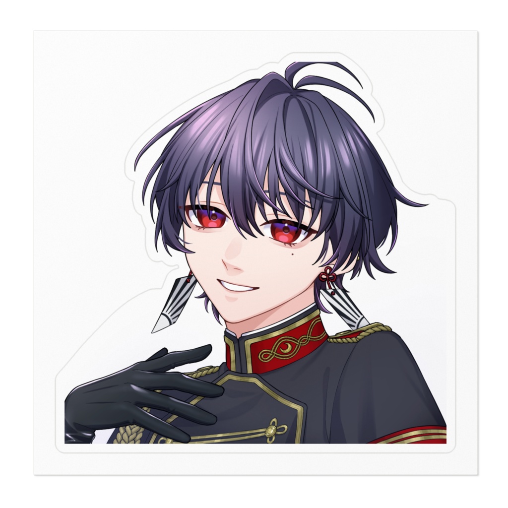 望月充 ステッカー(2周年記念イラスト)