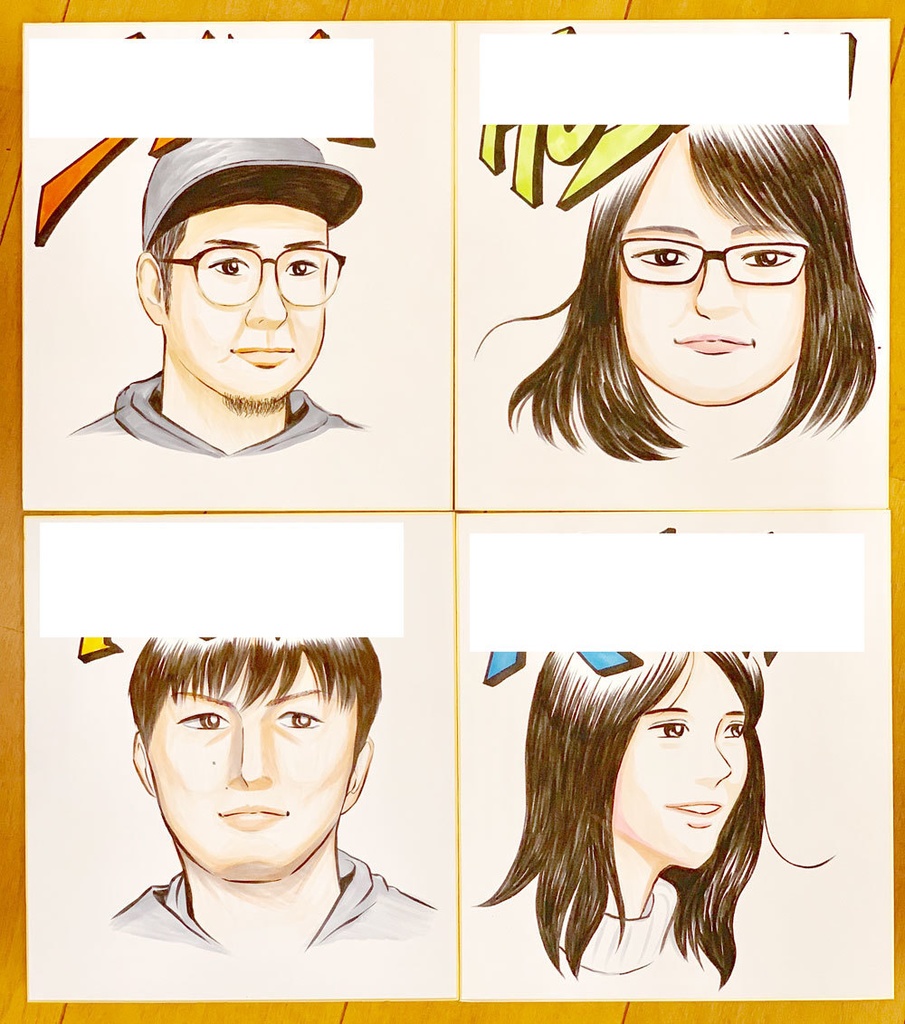 5枚追加 あなたの似顔絵を漫画家 おおひなたごうがカラーで描き下ろします Sns利用可 No9クリエイターズショップ Booth