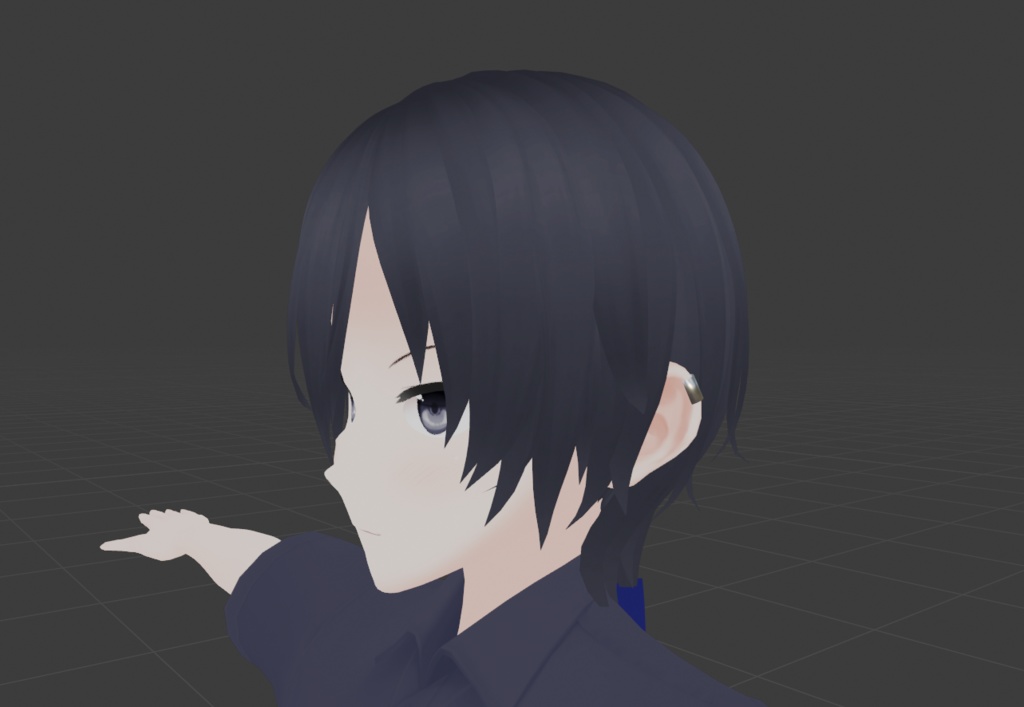 VRChatアバター向け3D素材 「シンプルイヤーカフ」