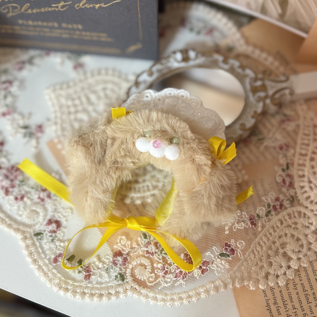 わんちゃんヘッドドレス ミモザメイドレトリバー