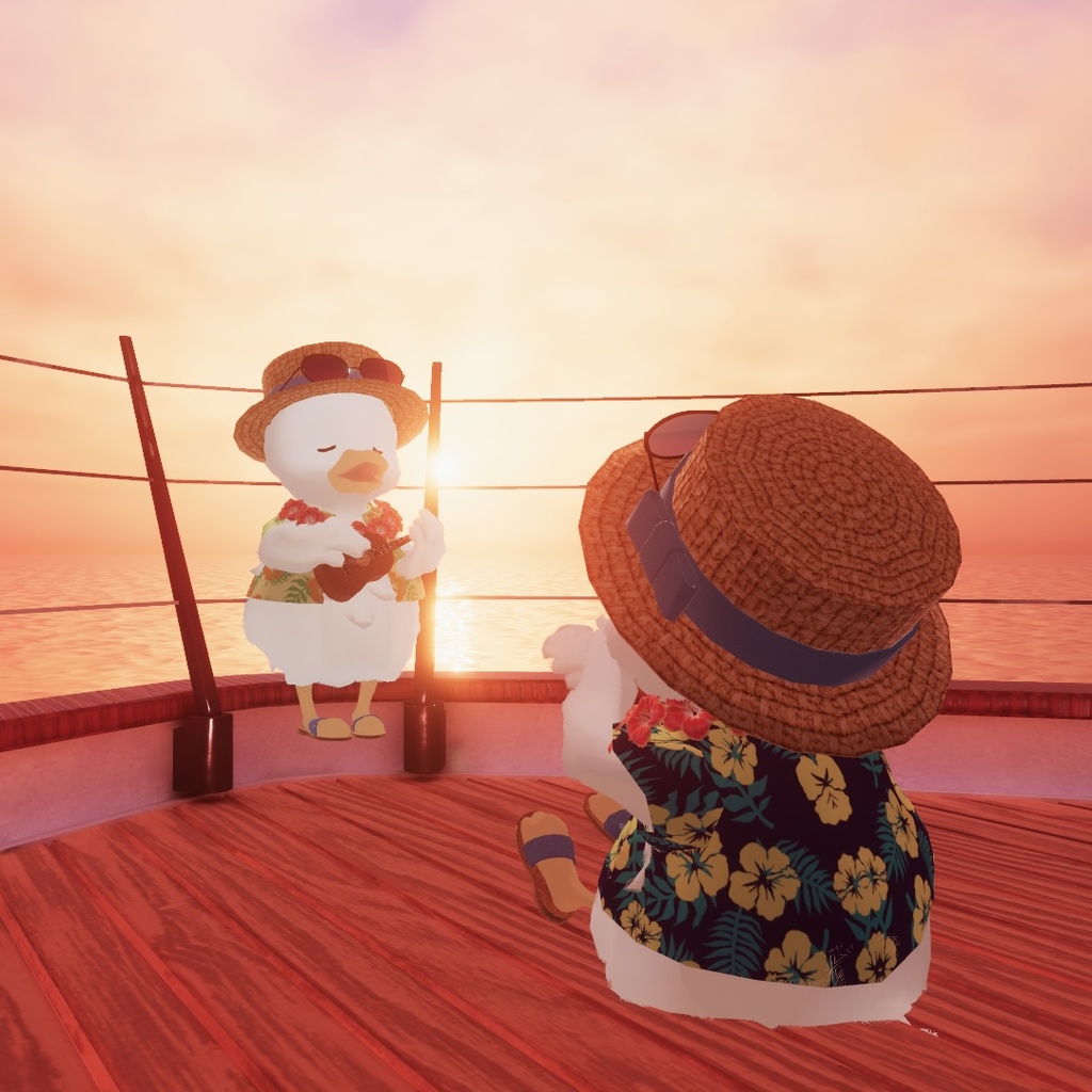 Vacation duck【MA、liltoon対応衣装、アニメーション付】