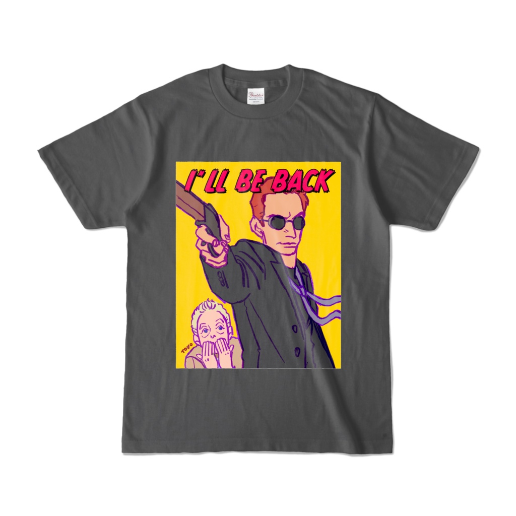 I'LL BE BACK T-shirts （Charcoal）