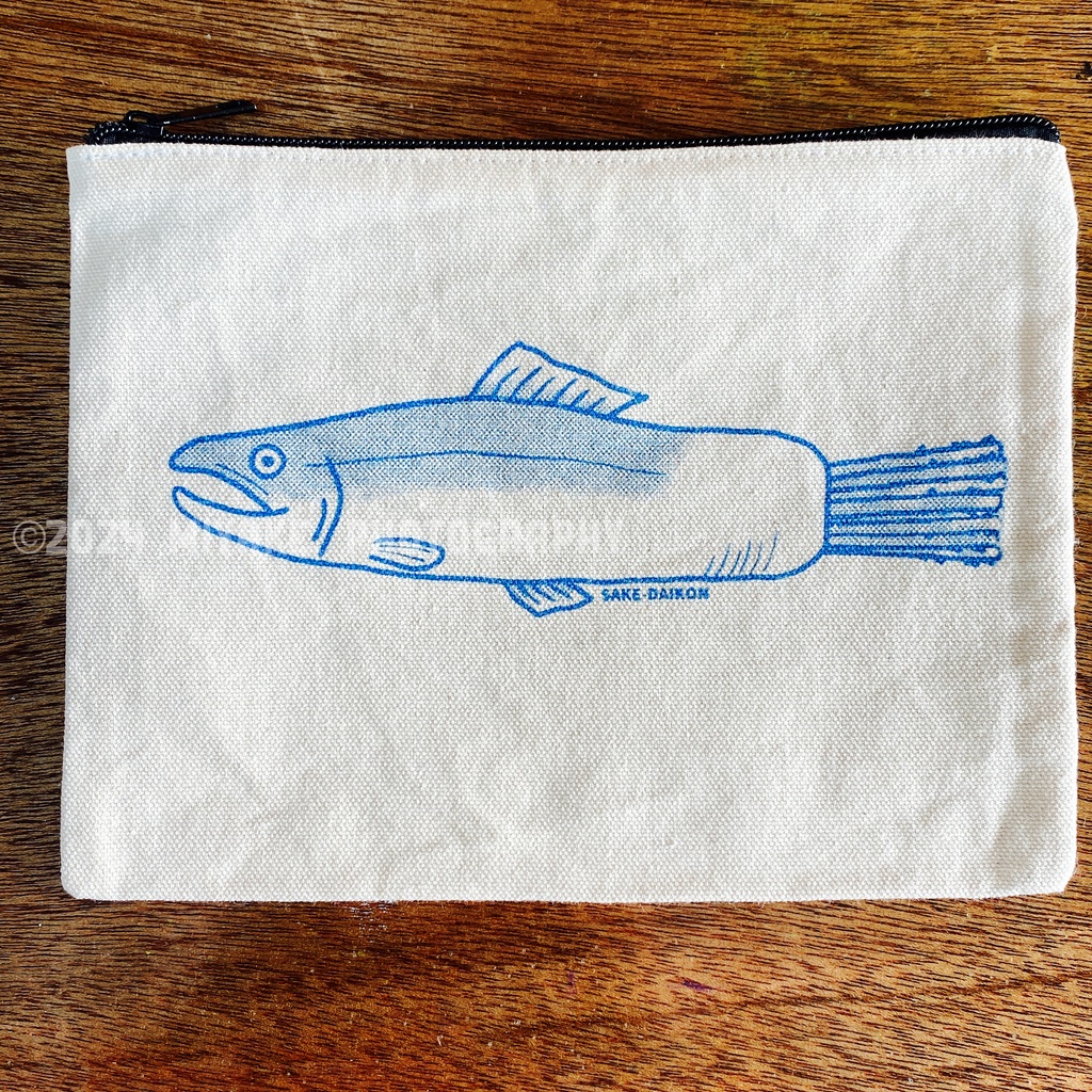 鮭大根&OHG フラットポーチ