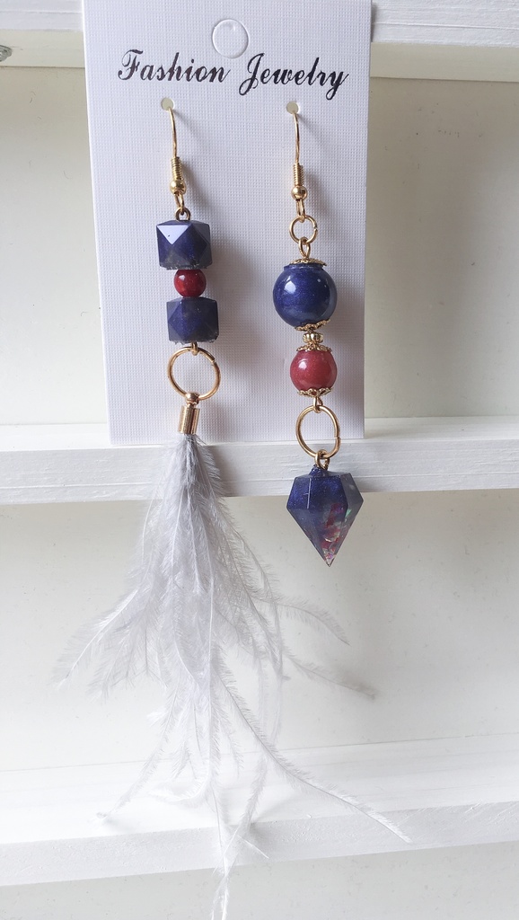 〈第五人格〉ブラックスワンモチーフピアス