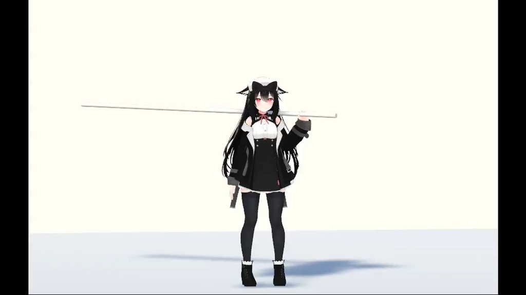 【無料/VRC】モーション / 立ちポーズ (Sword on shoulder)