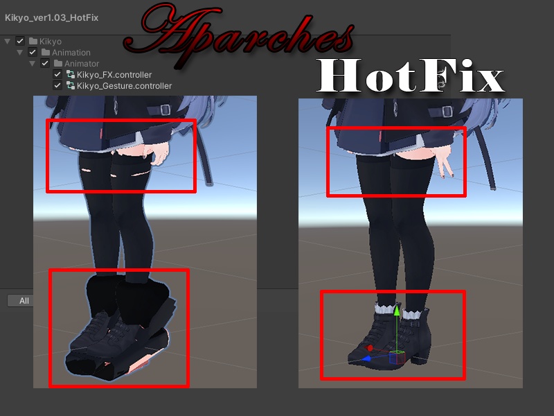 【無料/VRC】桔梗 Layer Bug Hotfix