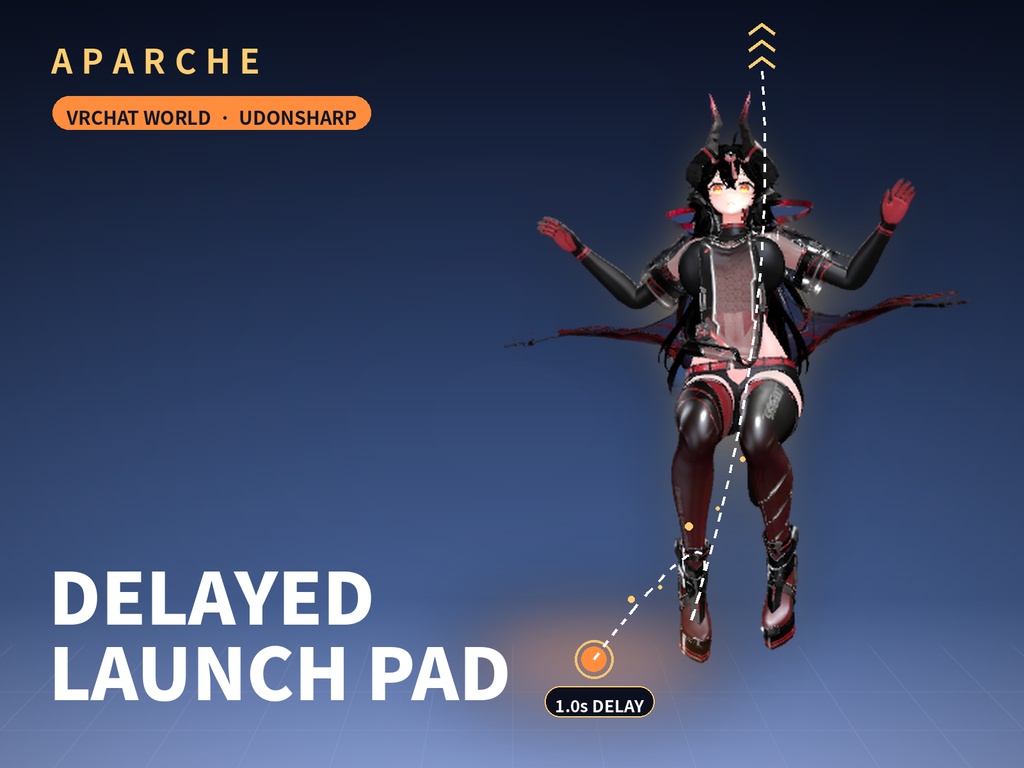 [VRC/Udon] Delayed Launch Pad