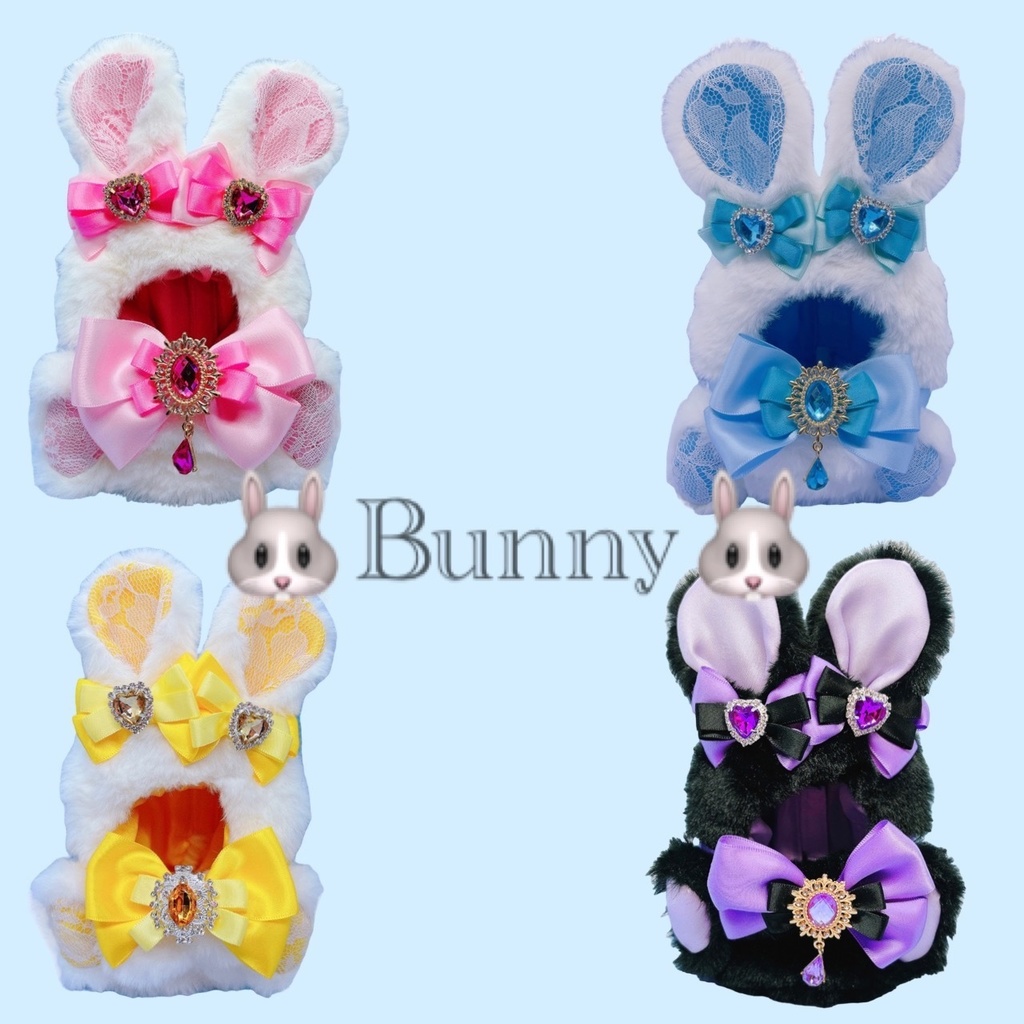 🐰ふわふわキュートなおすわりきぐるみ【おててちまっとver.うさぎ】🐰/フォゼ・10~12cmぬい対応