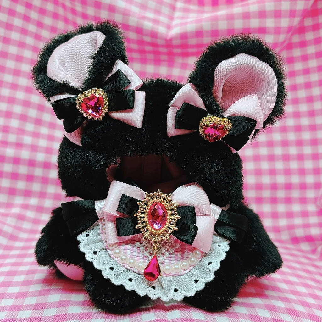 🧸ふわふわキュートなおすわりきぐるみ【おててロングver.くま】🧸/フォゼ・10~12cmぬい対応