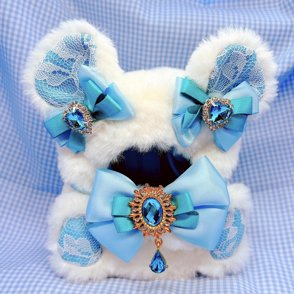 🧸ふわふわキュートなおすわりきぐるみ【おててちまっとver.くま】🧸/フォゼ・10~12cmぬい対応