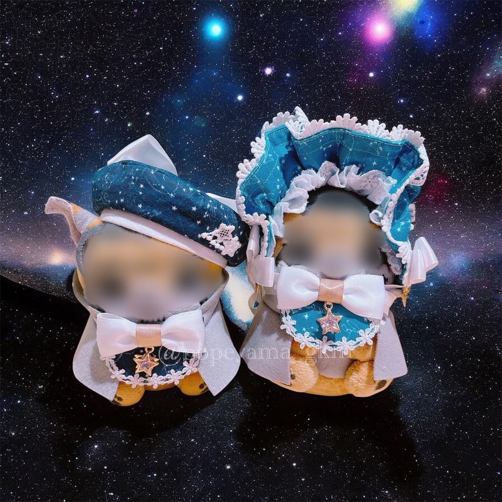 🌠瞬く夜空のお星さまスタイ&リボン🌠