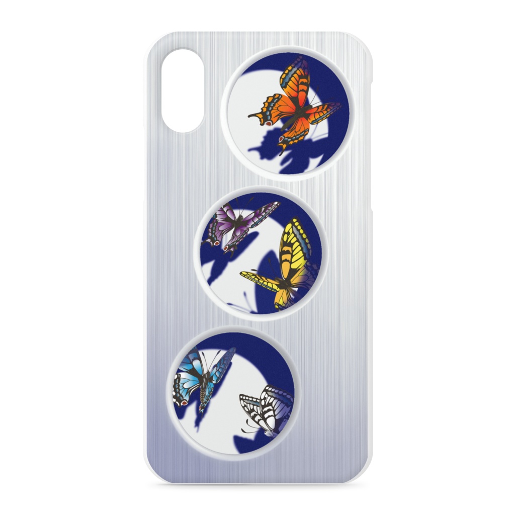 butterflies in the case for iPhone XS X