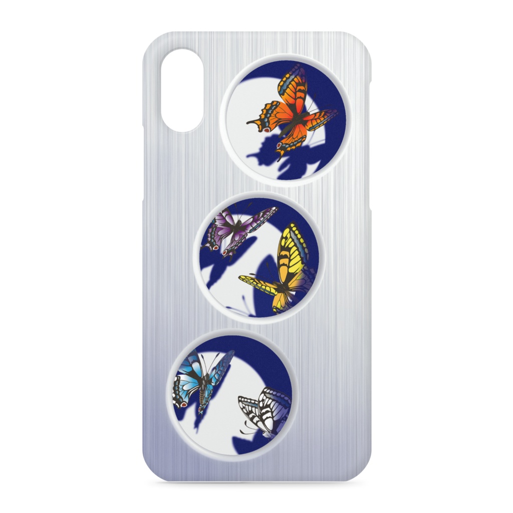 butterflies in the case for iPhone XS X