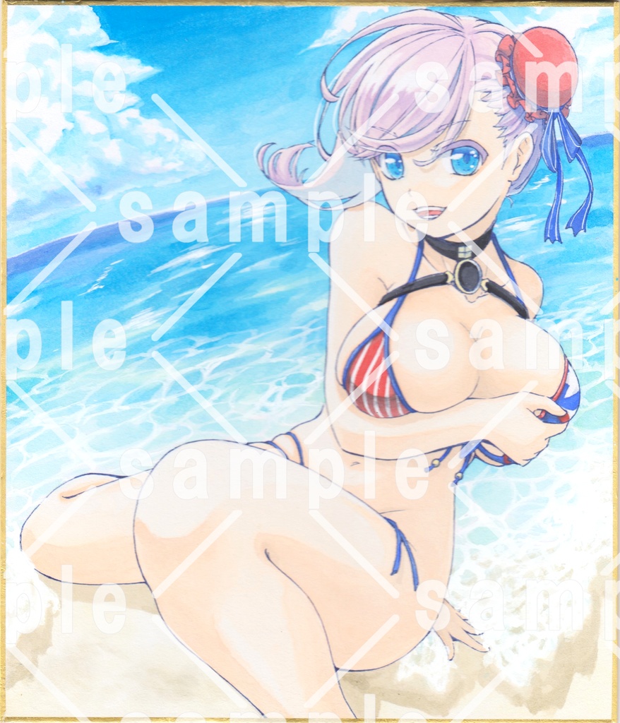 色紙イラスト　FGO　宮本武蔵