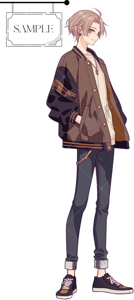 立ち絵素材1 男性 私服