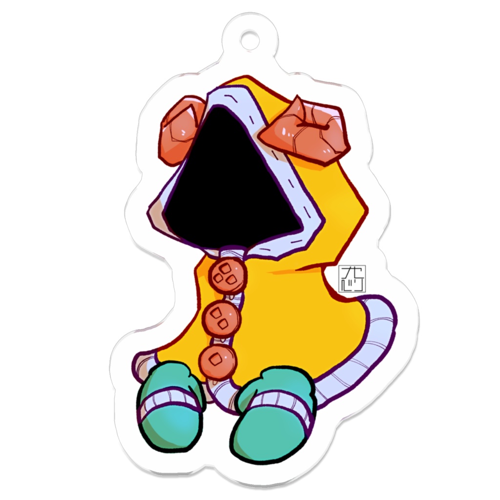 無口ゴースト アクリルキーホルダー