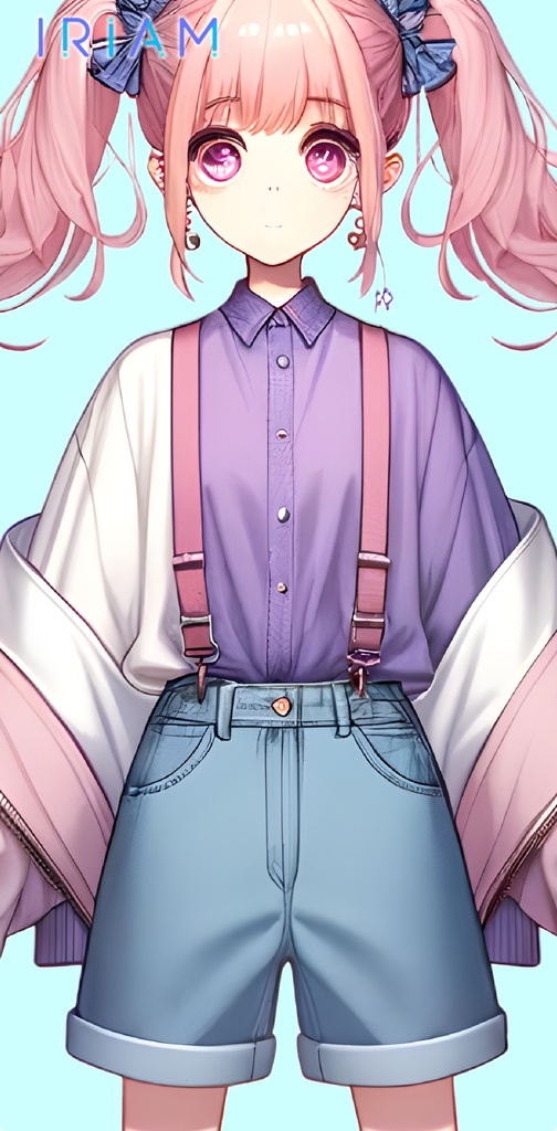 ネオンドリームの女の子 IRIAM立ち絵 네온 드림의 여자아이 서 있는 그림