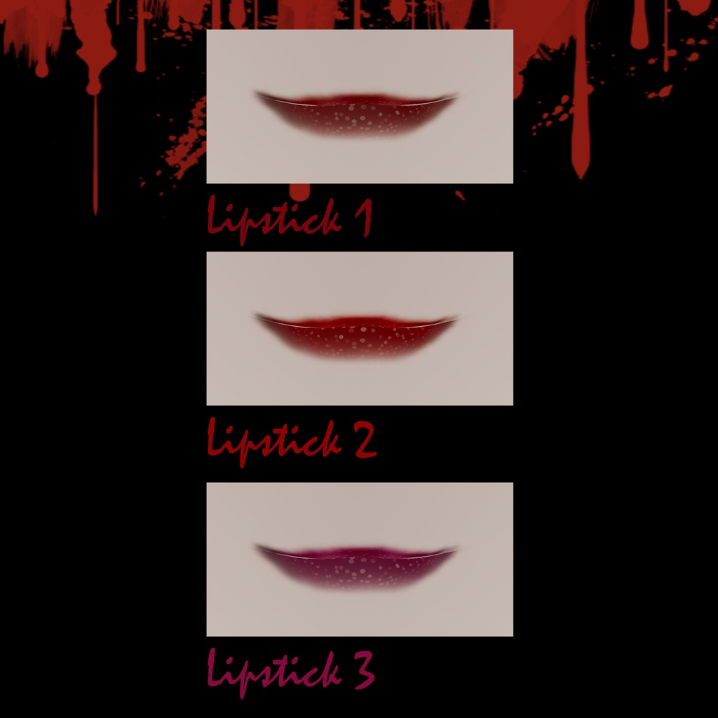 [6 Avatars] Bloody Mary Eyes, Make Up & Nails Textures 缩略图 10