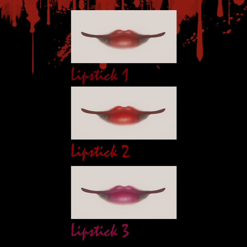 [6 Avatars] Bloody Mary Eyes, Make Up & Nails Textures 缩略图 19