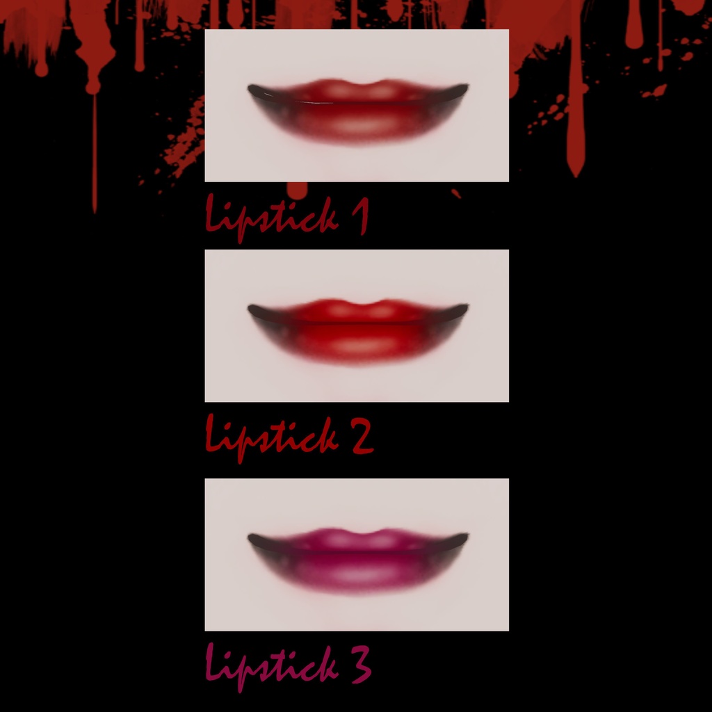 [6 Avatars] Bloody Mary Eyes, Make Up & Nails Textures 缩略图 16