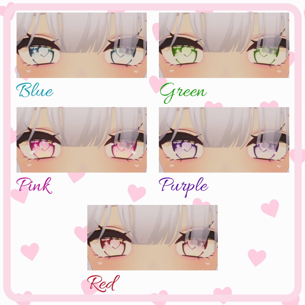 [10 Avatars] Petit Cœur Eyes and Make Up Textures 缩略图 19