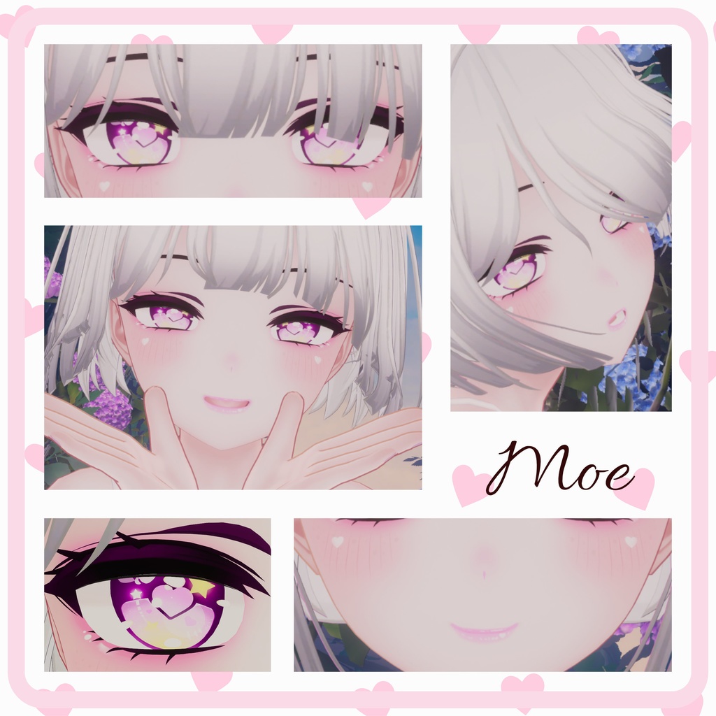 [10 Avatars] Petit Cœur Eyes and Make Up Textures 缩略图 10