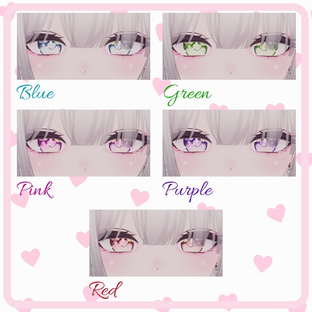[10 Avatars] Petit Cœur Eyes and Make Up Textures 缩略图 7