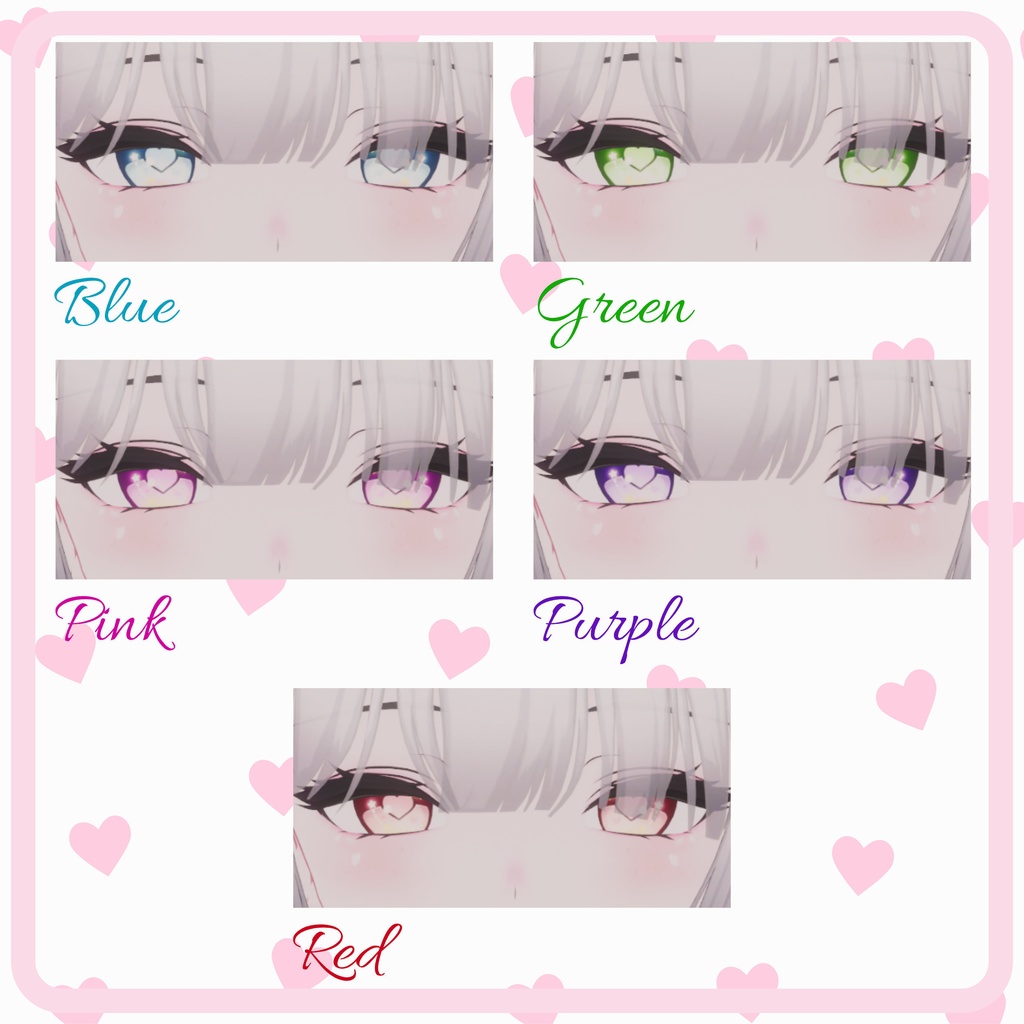 [10 Avatars] Petit Cœur Eyes and Make Up Textures 缩略图 17
