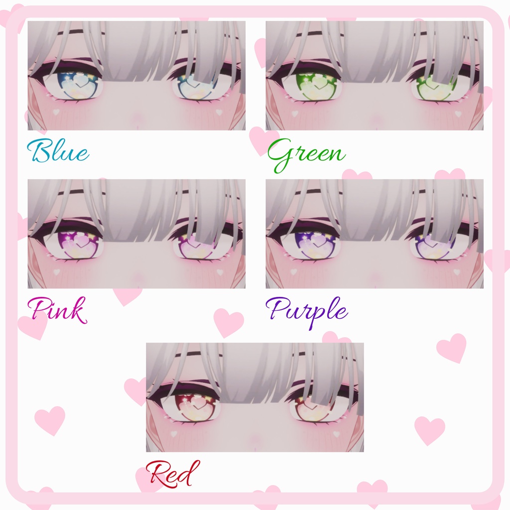 [10 Avatars] Petit Cœur Eyes and Make Up Textures 缩略图 11