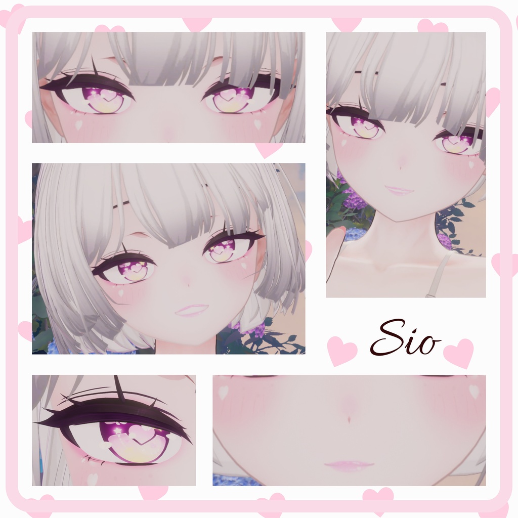 [10 Avatars] Petit Cœur Eyes and Make Up Textures 缩略图 12