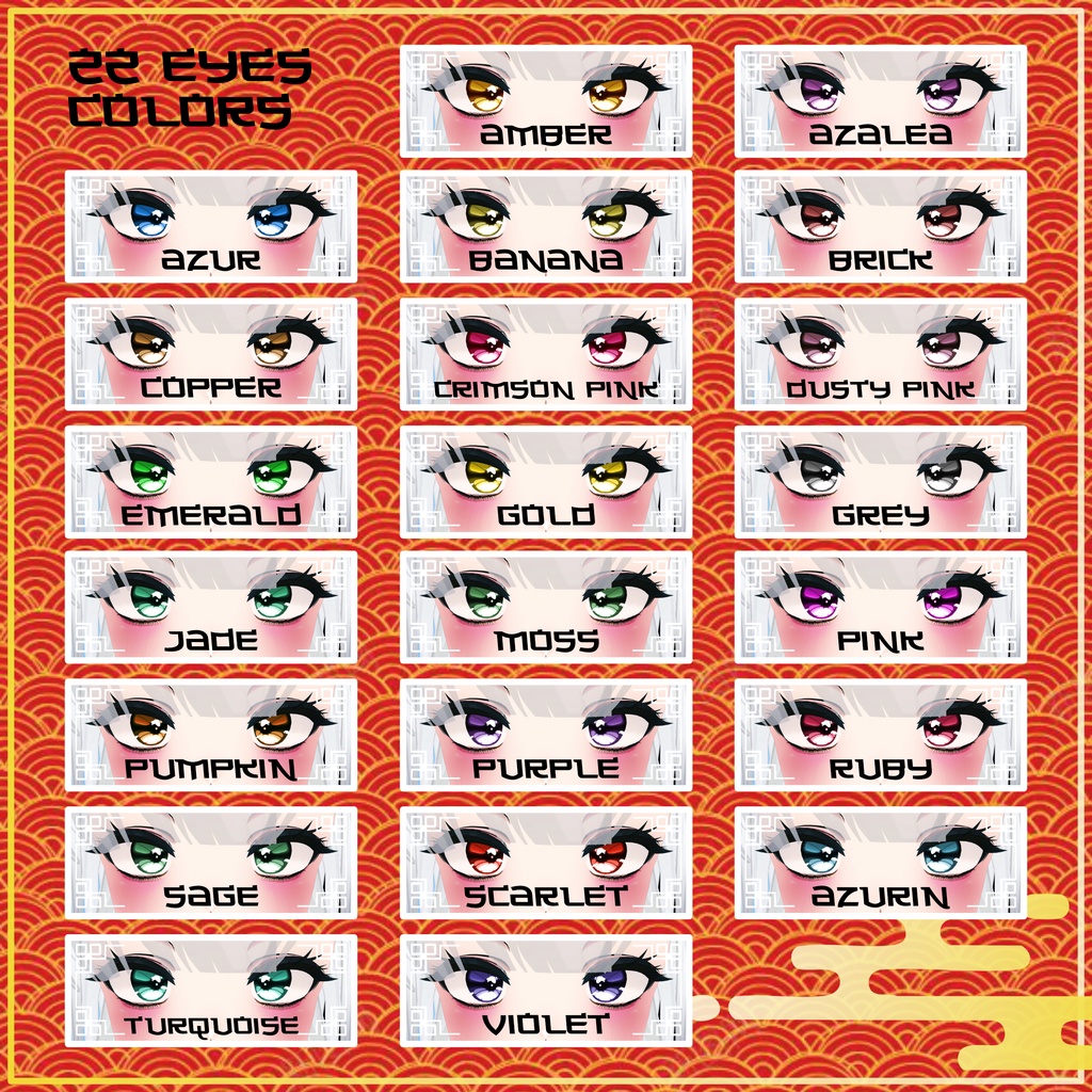 [9 Avatars] Chinese Dynasties Eyes and MakeUp Textures 缩略图 9
