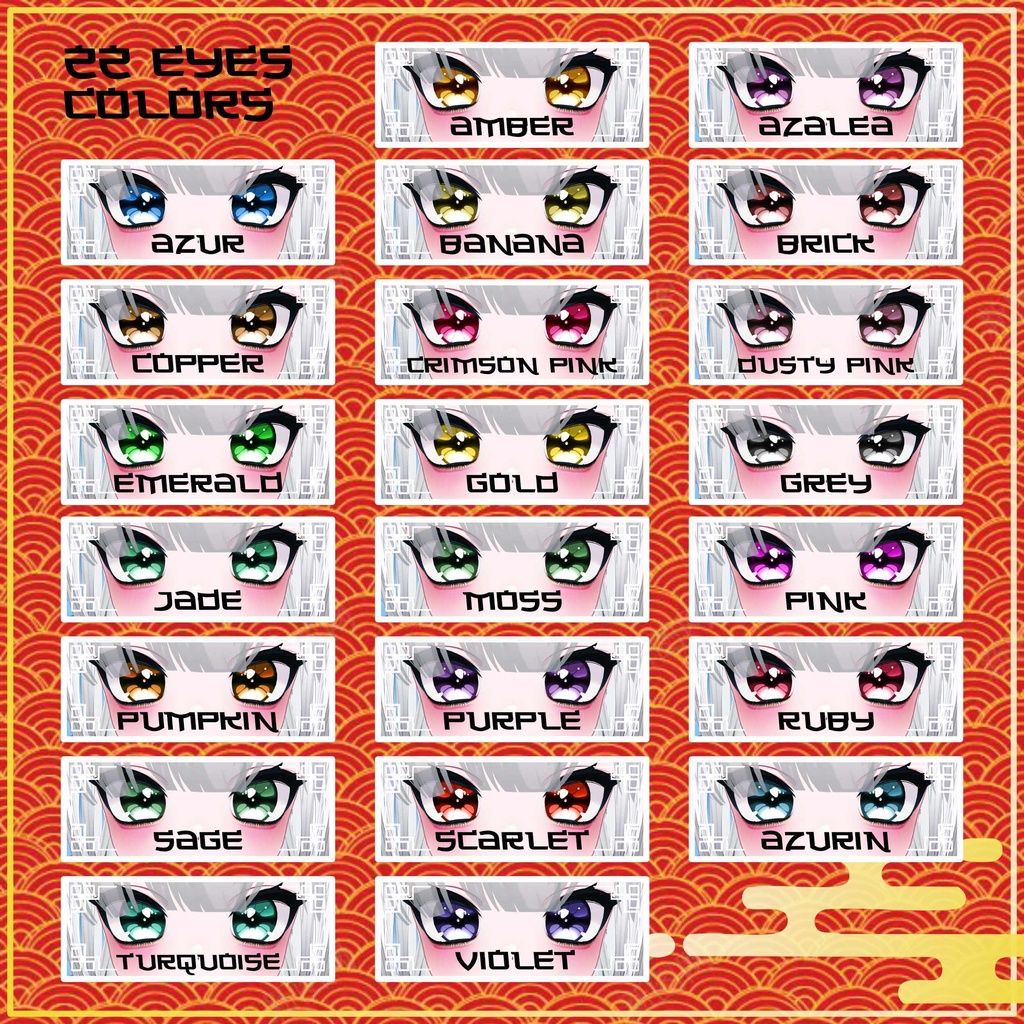 [9 Avatars] Chinese Dynasties Eyes and MakeUp Textures 缩略图 5