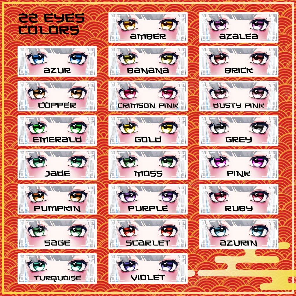 [9 Avatars] Chinese Dynasties Eyes and MakeUp Textures 缩略图 17