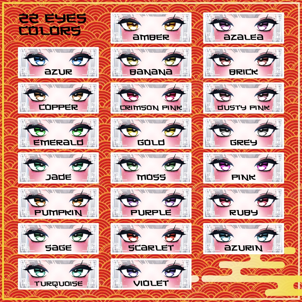 [9 Avatars] Chinese Dynasties Eyes and MakeUp Textures 缩略图 19