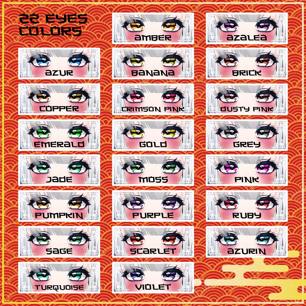 [9 Avatars] Chinese Dynasties Eyes and MakeUp Textures 缩略图 3