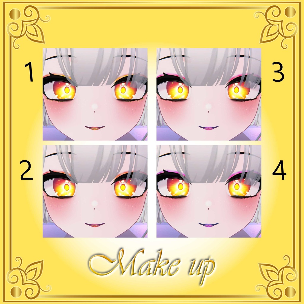 [10 Avatars] Rising Sun Eyes and Make Up Textures 缩略图 7