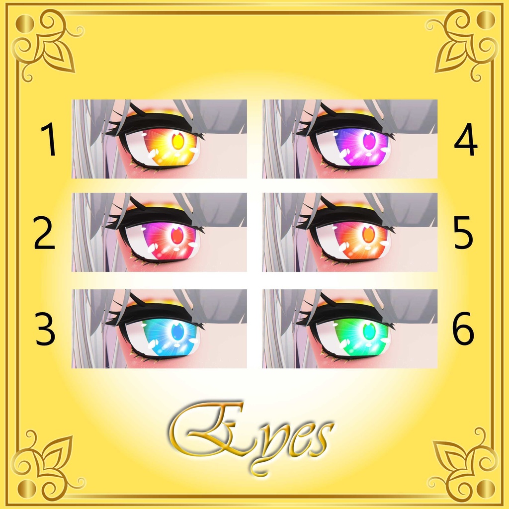 [10 Avatars] Rising Sun Eyes and Make Up Textures 缩略图 21